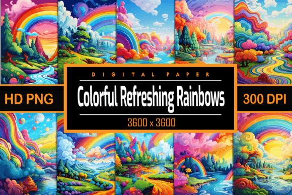 Download Colorful Refreshing Rainbows - Refreshing Collection