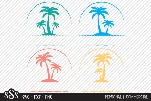 Download Palm Tree Sunset Bundle - Summer Designs - Summer designs Collection
