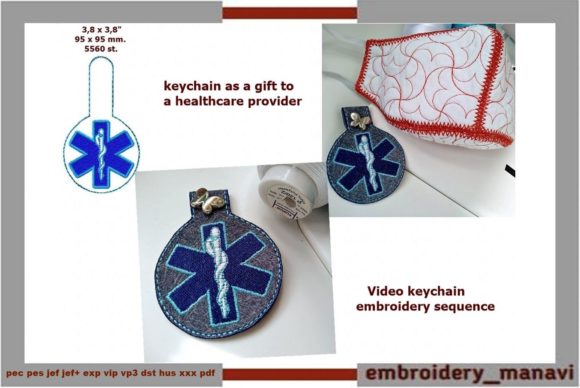 Download Keychain with Medical Symbols. - Medical Collection