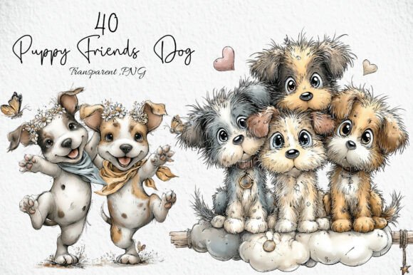 Download Puppy Friends Dog Clipart PNG - Dog Collection