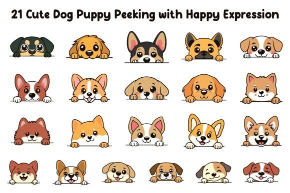 Download 21 Cute Dog Puppy Peeking - Dog Collection