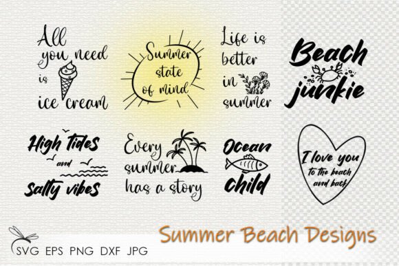 Download Fun Summer Designs Svg - Premium Bundle
