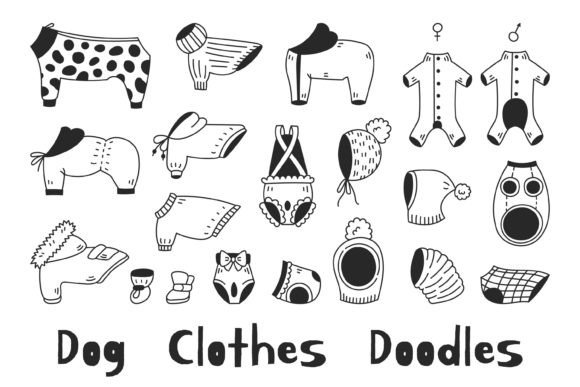 Download Dog Clothes Outfit Doodles PNG Clipart - Dog Collection