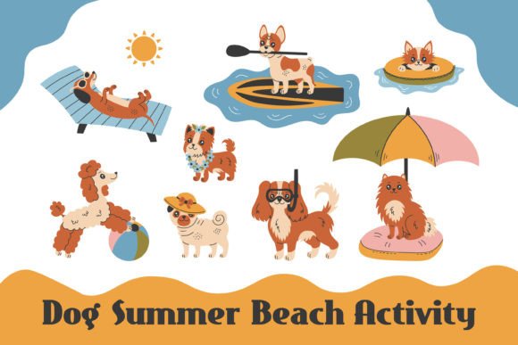 Download Dog Summer Beach Activity PNG Clipart - Dog Collection